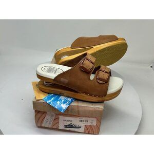 Vintage 90's Spring Wood Clog Sandals - J Rubio